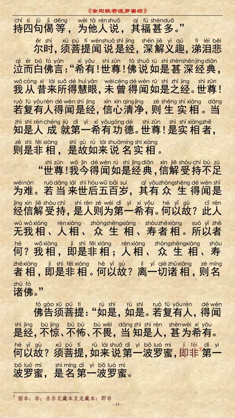 金刚经第15品 - 持经功德分