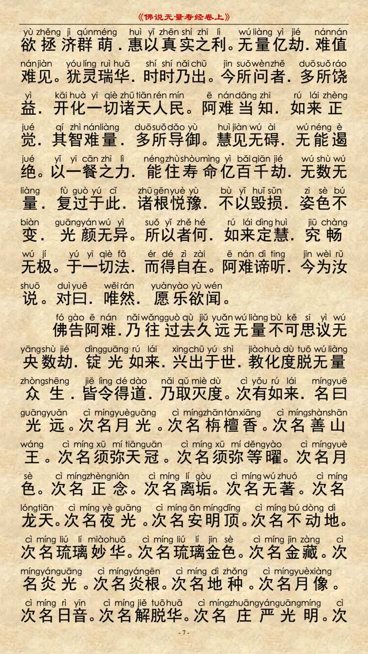 无量寿经卷上6